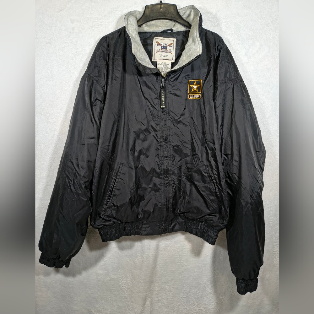 Oarsman 1775 U.S. Army Black Military Windbreaker Jacket